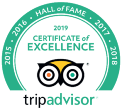 TripAdvisor 2019 Hall of Fall Certificate